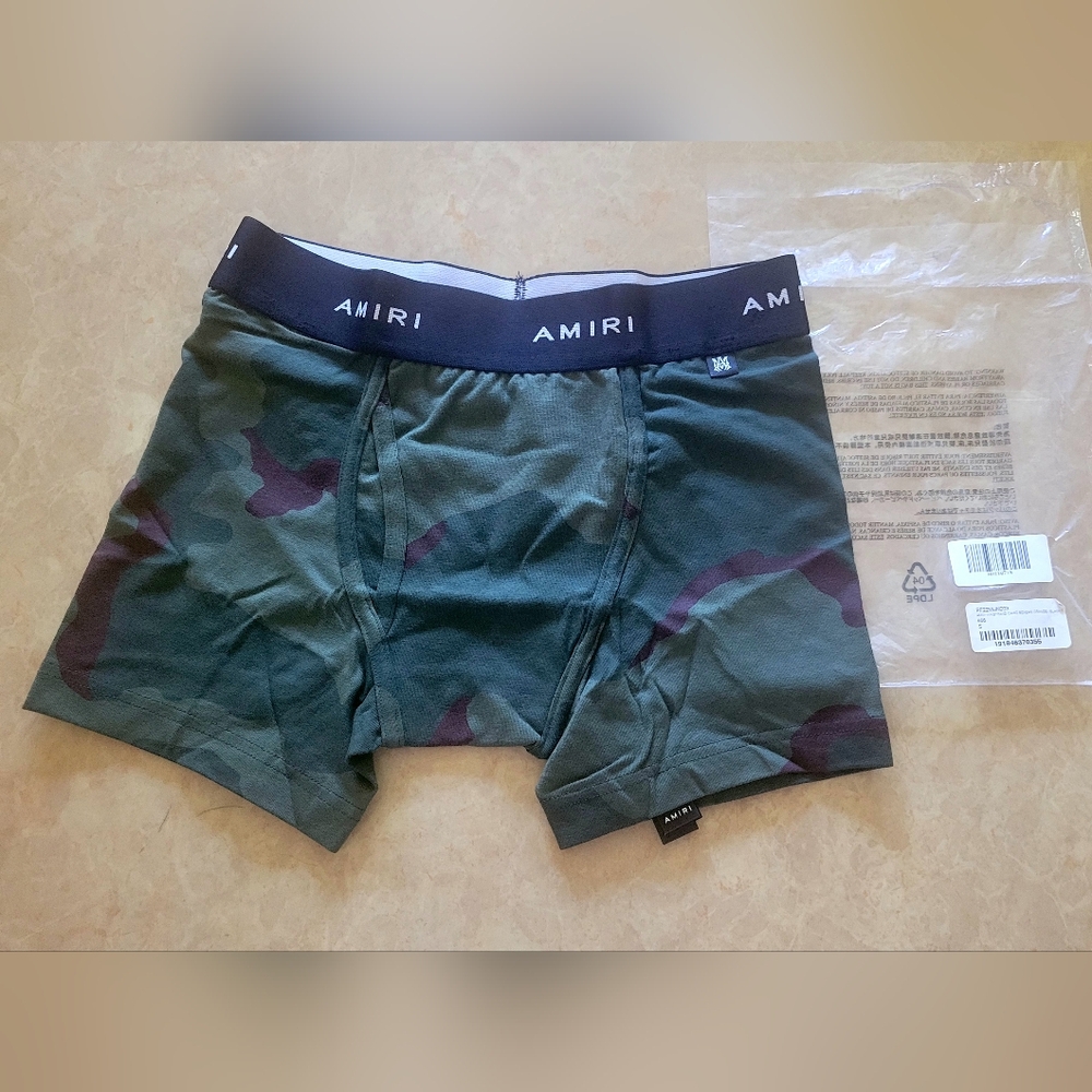 AMIRI Waistband Camo Boxers | Size S